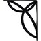Ekena Millwork Versailles Wrought Iron Bracket, (Single center brace), Powder Coated Black 1 1/2"W x 12"D x 15"H BKTM01X12X15SVE - alternate 3